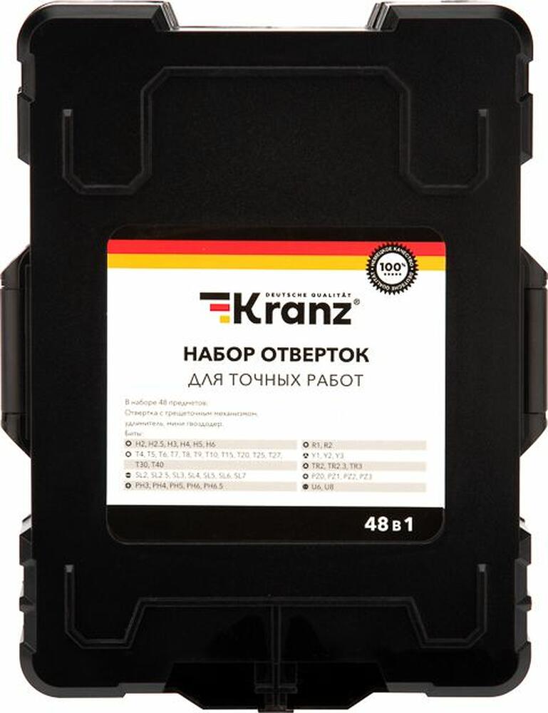 Kranz KR-12-4775 Набор отверток для точных работ 48 предметов KRANZ