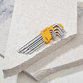 Kranz KR-12-5221 Набор ключей имбусовых Tamper-Torx KRANZ 9 шт., ТТ10-ТТ50, закаленные, удлиненные, никель