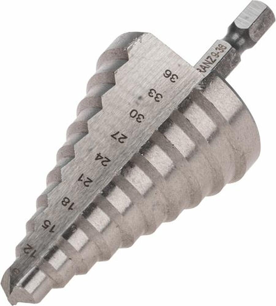 Kranz KR-12-6604 Сверло по металлу ступенчатое 9,0-36,0мм, 110мм, 62 HRC KRANZ