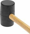 Kranz KR-12-8144 Киянка резиновая 680 г, черная резина, деревянная рукоятка KRANZ