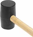 Kranz KR-12-8145 Киянка резиновая 910 г, черная резина, деревянная рукоятка KRANZ Kranz KR-12-8145 Киянка резиновая 910 г, черная резина, деревянная рукоятка KRANZ
