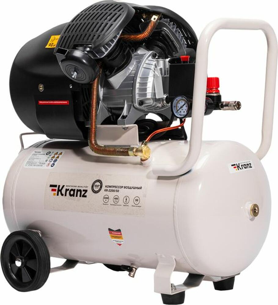 Kranz KR-16-1153 Компрессор воздушный KR-2200/50, 2200Вт, 400 л/мин, 50л KRANZ