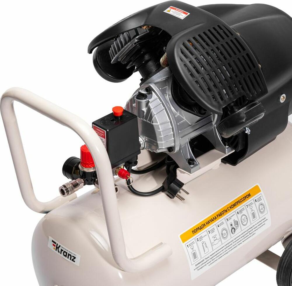 Kranz KR-16-1153 Компрессор воздушный KR-2200/50, 2200Вт, 400 л/мин, 50л KRANZ