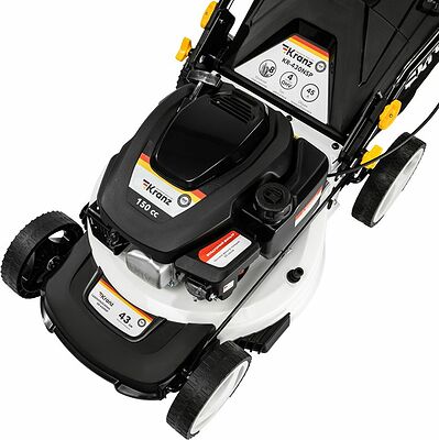Kranz KR-16-1235 Газонокосилка бензиновая KR-430NSP несамоходная, 150см3, 43см KRANZ
