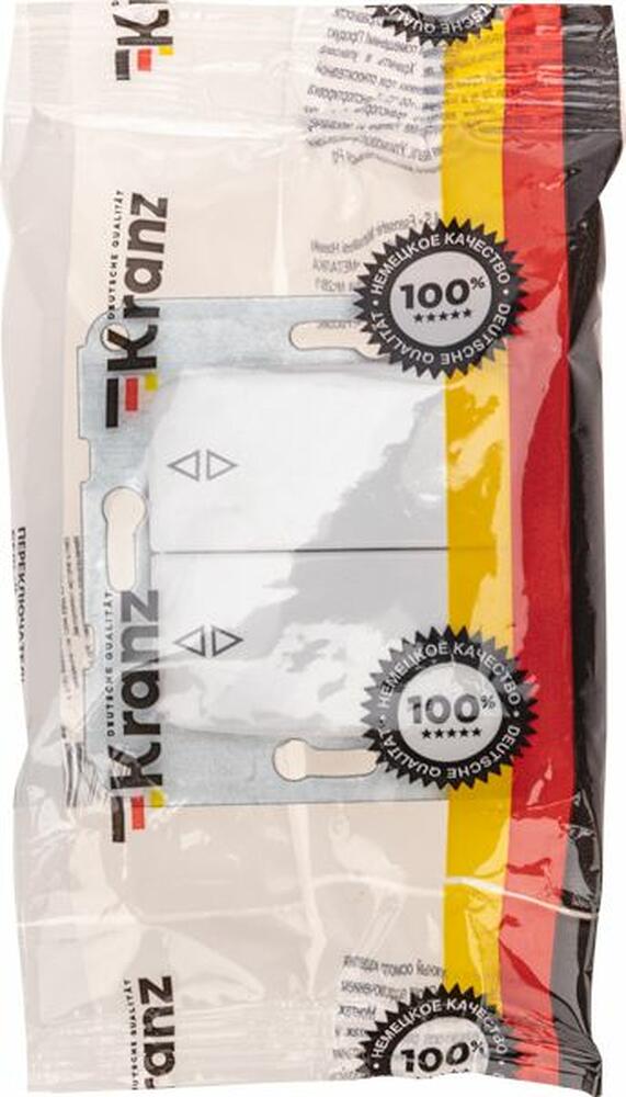 Kranz KR-78-0207 DEA Выключатель (переключатель) 2кл прох. с/у 10А мех. белый KRANZ