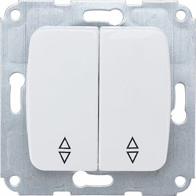 Kranz KR-78-0207 DEA Выключатель (переключатель) 2кл прох. с/у 10А мех. белый KRANZ