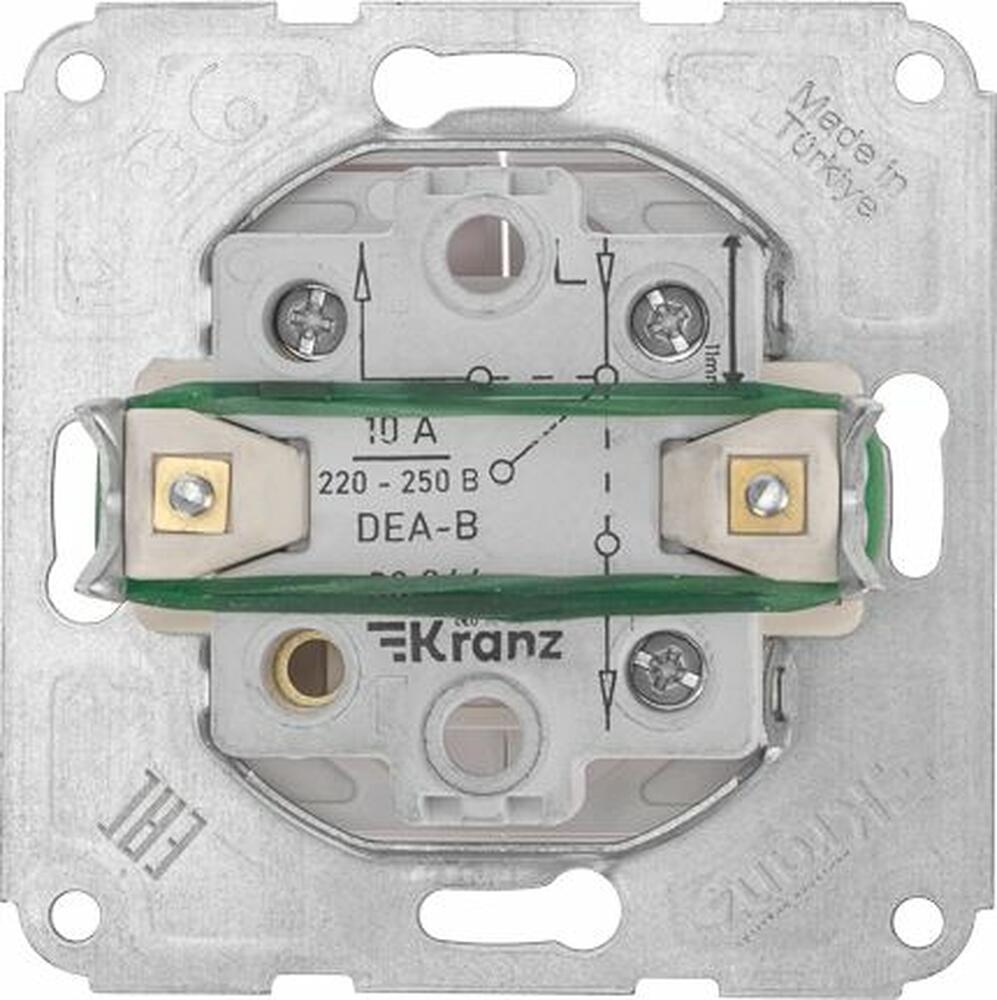 Kranz KR-78-0209 DEA Выключатель для жалюзи 2кл с/у 10А мех. Бел KRANZ