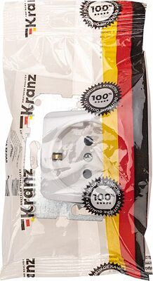 Kranz KR-78-0211 DEA Розетка 1-ая с/з с/у 16А мех. Бел KRANZ