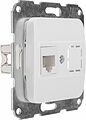 Kranz KR-78-0223 DEA Розетка Компьютер RJ45 с/у мех. Бел KRANZ