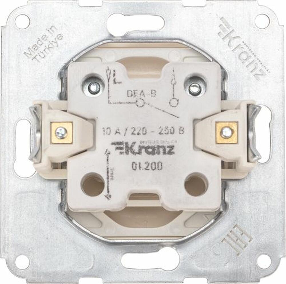 Kranz KR-78-0230 DEA Выключатель 1кл с/у 10А мех. Беж KRANZ