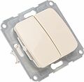 Kranz KR-78-0232 DEA Выключатель 2кл с/у 10А мех. Беж KRANZ