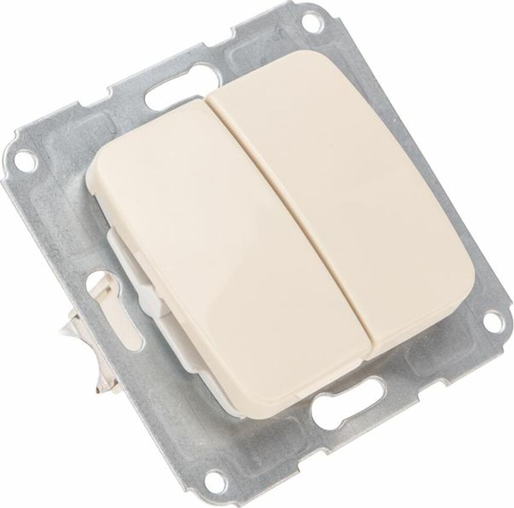 Kranz KR-78-0232 DEA Выключатель 2кл с/у 10А мех. Беж KRANZ