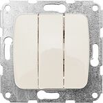 Kranz KR-78-0234 DEA Выключатель 3кл с/у 10А мех. Беж KRANZ