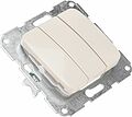 Kranz KR-78-0234 DEA Выключатель 3кл с/у 10А мех. Беж KRANZ