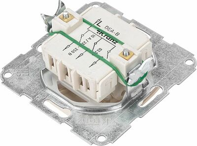 Kranz KR-78-0234 DEA Выключатель 3кл с/у 10А мех. Беж KRANZ