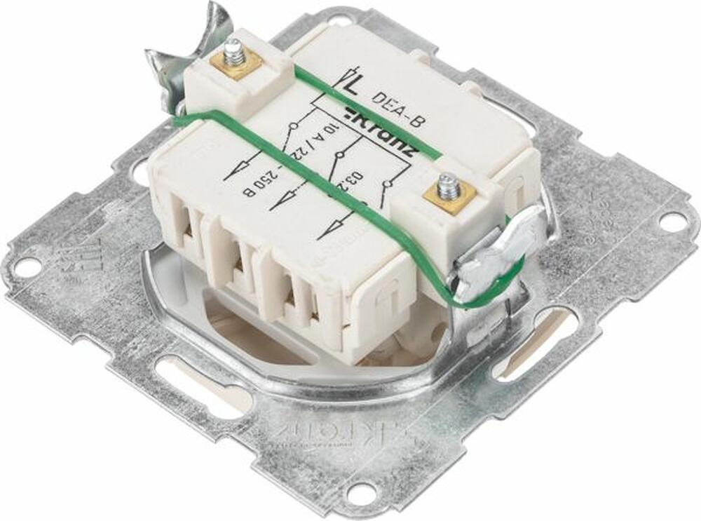 Kranz KR-78-0234 DEA Выключатель 3кл с/у 10А мех. Беж KRANZ