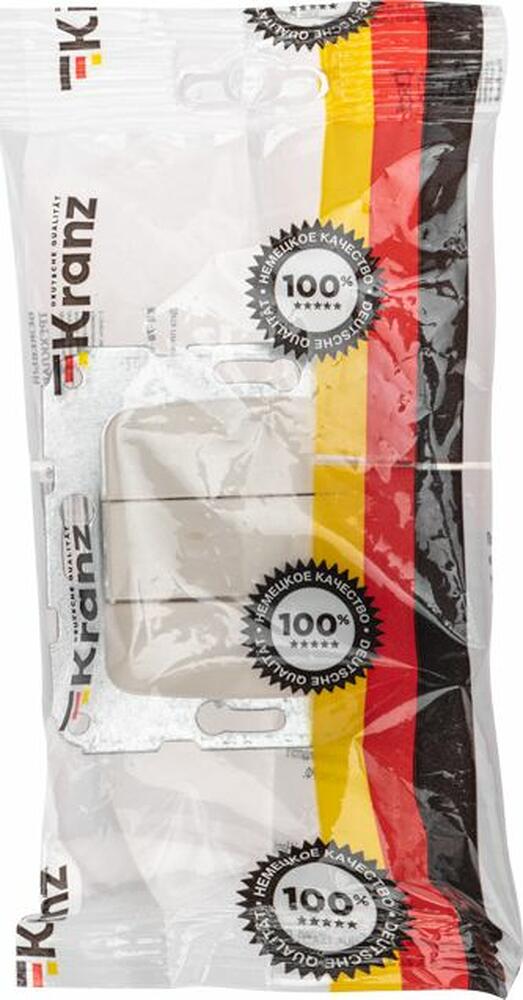 Kranz KR-78-0234 DEA Выключатель 3кл с/у 10А мех. Беж KRANZ