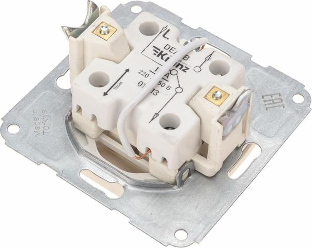 Kranz KR-78-0236 DEA Выключатель (переключатель) 1кл прох. (инд) с/у 10А мех. бежевый KRANZ