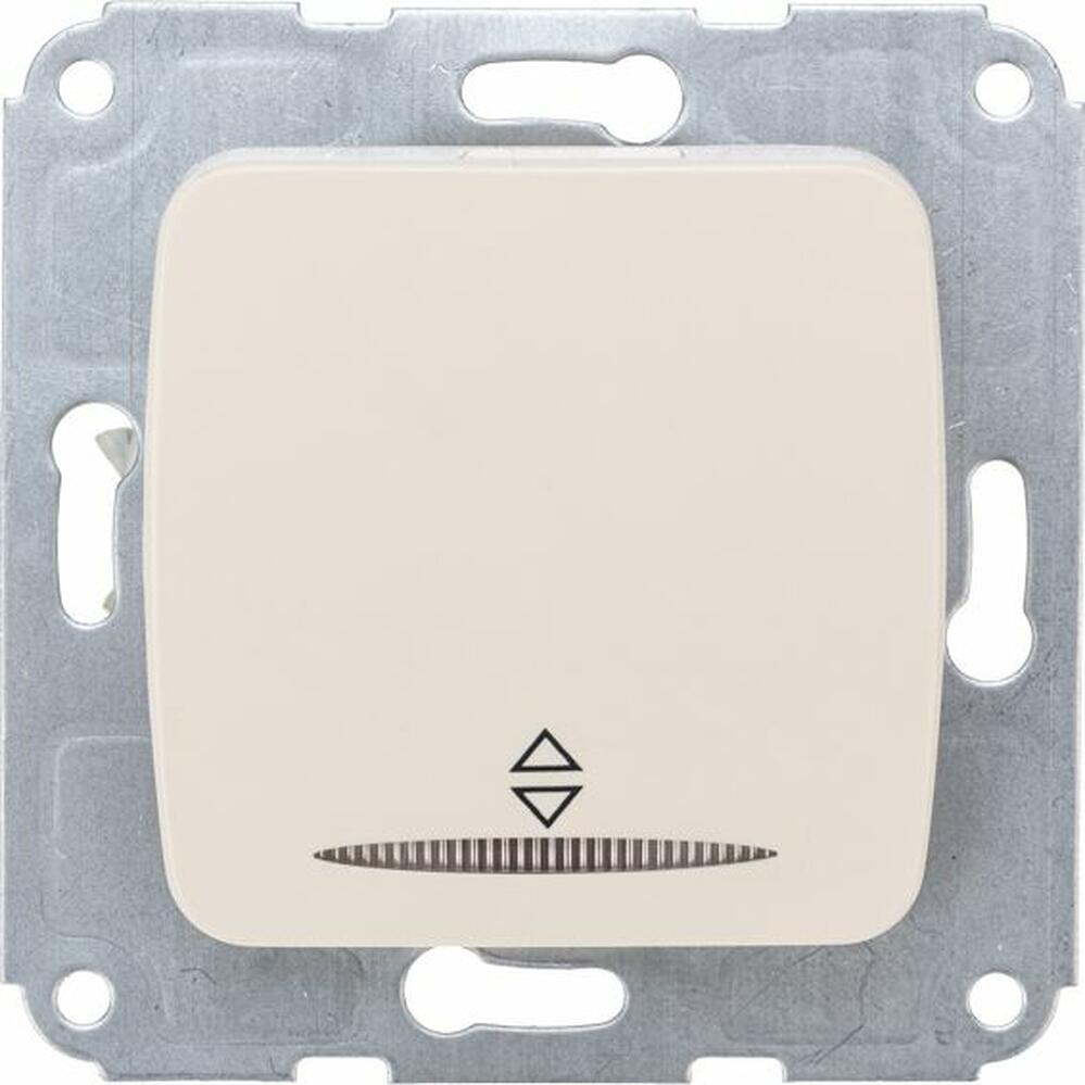 Kranz KR-78-0236 DEA Выключатель (переключатель) 1кл прох. (инд) с/у 10А мех. бежевый KRANZ
