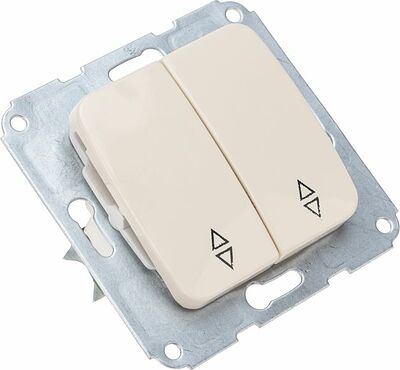 Kranz KR-78-0237 DEA Выключатель (переключатель) 2кл прох. с/у 10А мех. бежевый KRANZ
