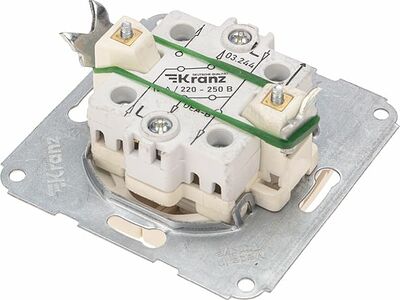 Kranz KR-78-0237 DEA Выключатель (переключатель) 2кл прох. с/у 10А мех. бежевый KRANZ