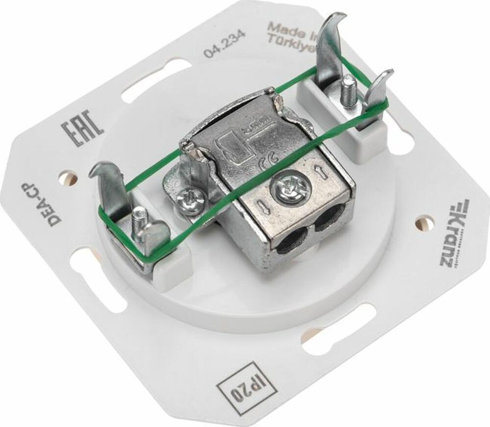 Kranz KR-78-0251 DEA Розетка TV Проходная с/у мех. Беж KRANZ