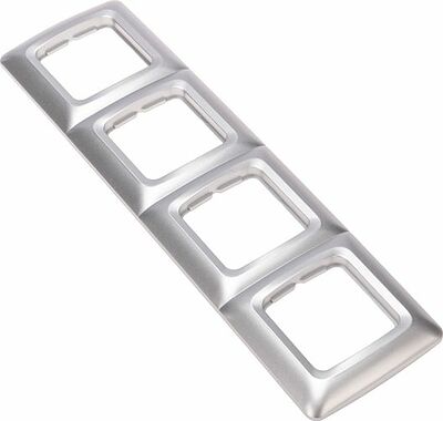 Kranz KR-78-0288 DEA Рамка 4-я горизонтальная Серебряный металлик KRANZ