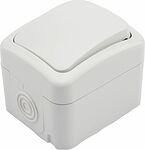 Kranz KR-78-0601 Выключатель одноклавишный Mini OG IP54 о/у, белый KRANZ