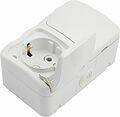Kranz KR-78-0606 Блок горизонтальный 2 розетки Mini OG IP54 с/з, о/у, белый KRANZ