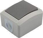 Kranz KR-78-0608 Выключатель одноклавишный INDUSTRIAL IP54 о/у, серый KRANZ