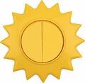 Kranz KR-78-0618 Выключатель двухклавишный HAPPY Солнце с/у, желтый KRANZ Kranz KR-78-0618 Выключатель двухклавишный HAPPY Солнце с/у, желтый KRANZ
