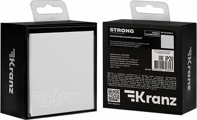 Kranz KR-78-0705-4 Выключатель STRONG 1 кл 10А с/у жемчуг KRANZ