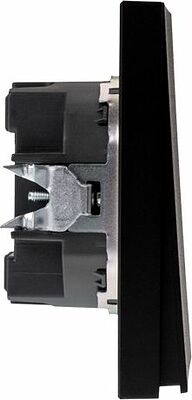 Kranz KR-78-0706-5 Выключатель STRONG 2 кл 10А с/у антрацит KRANZ