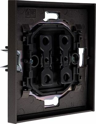 Kranz KR-78-0708-6 Выключатель STRONG 1 кл проходной (переключатель) 10А с/у графит KRANZ