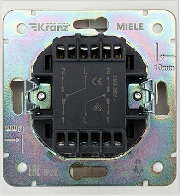 Kranz KR-78-0710-4 Выключатель STRONG 1 кл перекрестный (переключатель) 10А с/у жемчуг KRANZ