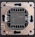Kranz KR-78-0713-5 Выключатель STRONG 1 кл с подсветкой 10А с/у антрацит KRANZ