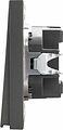 Kranz KR-78-0713-6 Выключатель STRONG 1 кл с подсветкой 10А с/у графит KRANZ Kranz KR-78-0713-6 Выключатель STRONG 1 кл с подсветкой 10А с/у графит KRANZ