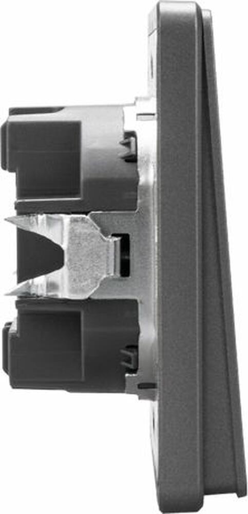 Kranz KR-78-0716-2 Выключатель ROUND 1 кл проходной (переключатель) с подсветкой 10А с/у титан KRANZ