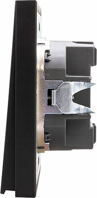 Kranz KR-78-0718-5 Выключатель STRONG 1 кл перекрестный (переключатель) с подсветкой 10А с/у антрацит KRANZ