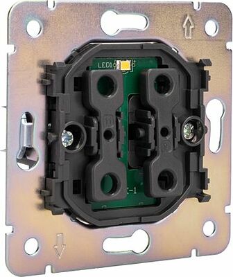 Kranz KR-78-0718-5 Выключатель STRONG 1 кл перекрестный (переключатель) с подсветкой 10А с/у антрацит KRANZ