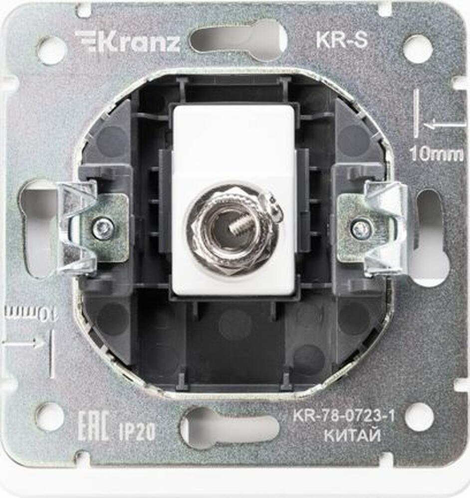 Kranz KR-78-0723-1 Розетка ROUND TV с/у перламутр KRANZ
