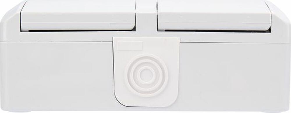 Kranz KR-78-0803 Блок горизонтальный 2 розетки (керамика) INDUSTRIAL IP54 с/з, о/у, белый KRANZ