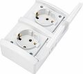 Kranz KR-78-0805 Блок горизонтальный 2 розетки INDUSTRIAL IP54 с/з, о/у, белый KRANZ