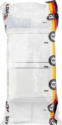 Kranz KR-78-0805 Блок горизонтальный 2 розетки INDUSTRIAL IP54 с/з, о/у, белый KRANZ