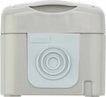 Kranz KR-78-0817 Розетка одноместная Mini OG IP54 с/з, о/у, серая KRANZ