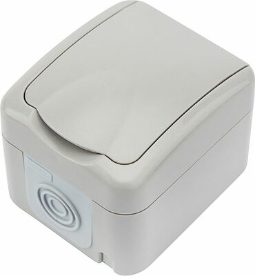 Kranz KR-78-0817 Розетка одноместная Mini OG IP54 с/з, о/у, серая KRANZ