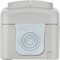 Kranz KR-78-0833 Выключатель двухклавишный Mini OG IP54 о/у, серый KRANZ