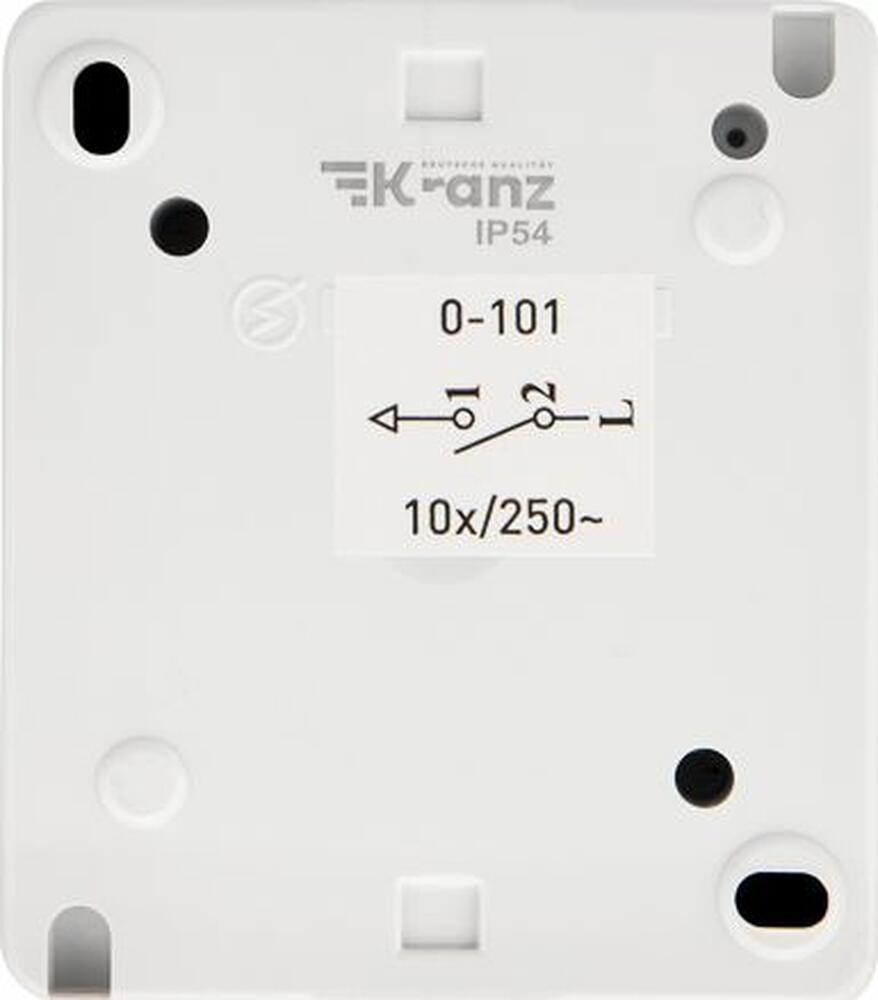 Kranz KR-78-0834 Выключатель одноклавишный INDUSTRIAL IP54 о/у, белый KRANZ