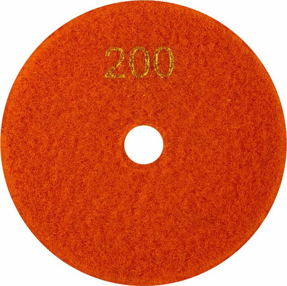 Kranz KR-90-0310 Круг алмазный гибкий шлифовальный Черепашка 125мм, P200, сухое/мокрое шлифование KRANZ
