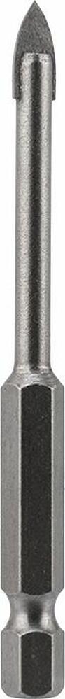 Kranz KR-91-0641 Сверло по стеклу и керамике 5 мм, 2 грани, шестигранный хвостовик Kranz
